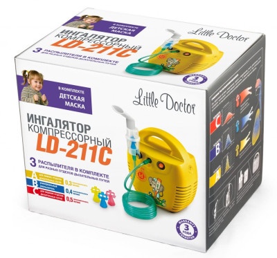 Ингалятор Little Doctor LD 211С компрессорный (3 распылителя)